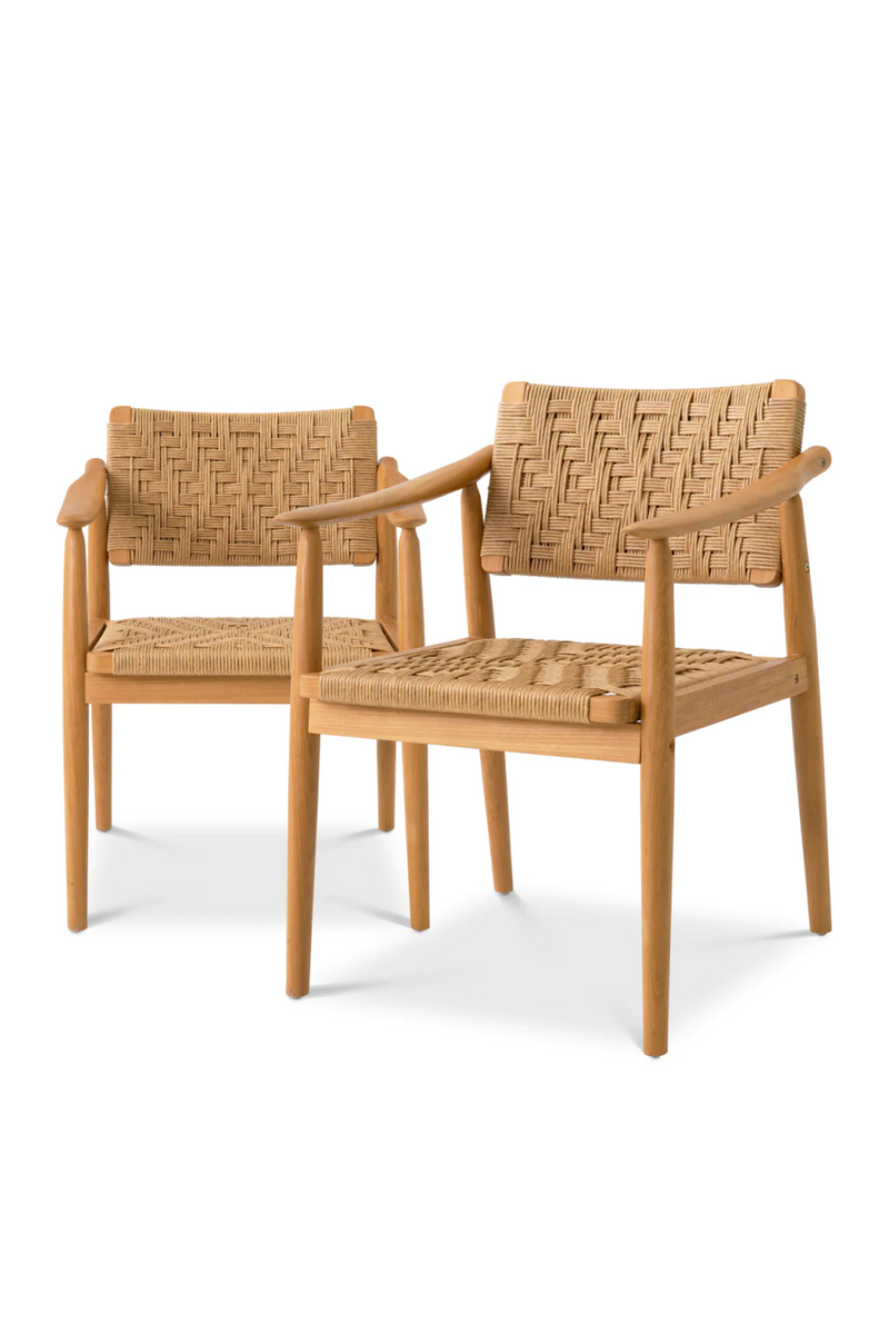 Natural Teak Outdoor Dining Chairs (2) | Eichholtz Coral Bay | Eiccholtzmiami.com