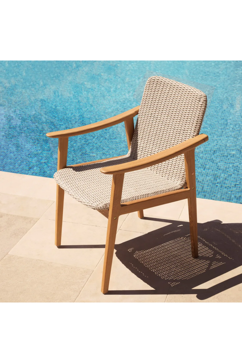 Taupe Weave Outdoor Dining Chair | Eichholtz Honolulu | Eiccholtzmiami.com