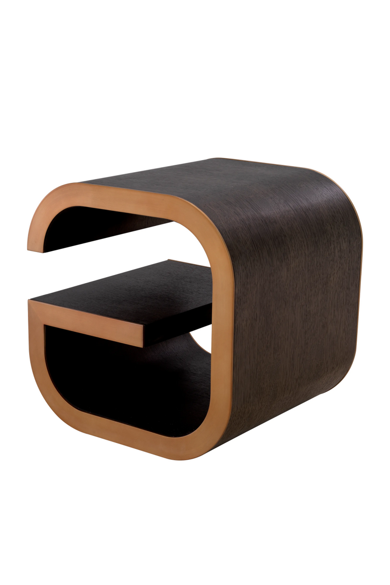 Brown Oak Modern Side Table | Eichholtz Galan | Eichholtzmiami.com