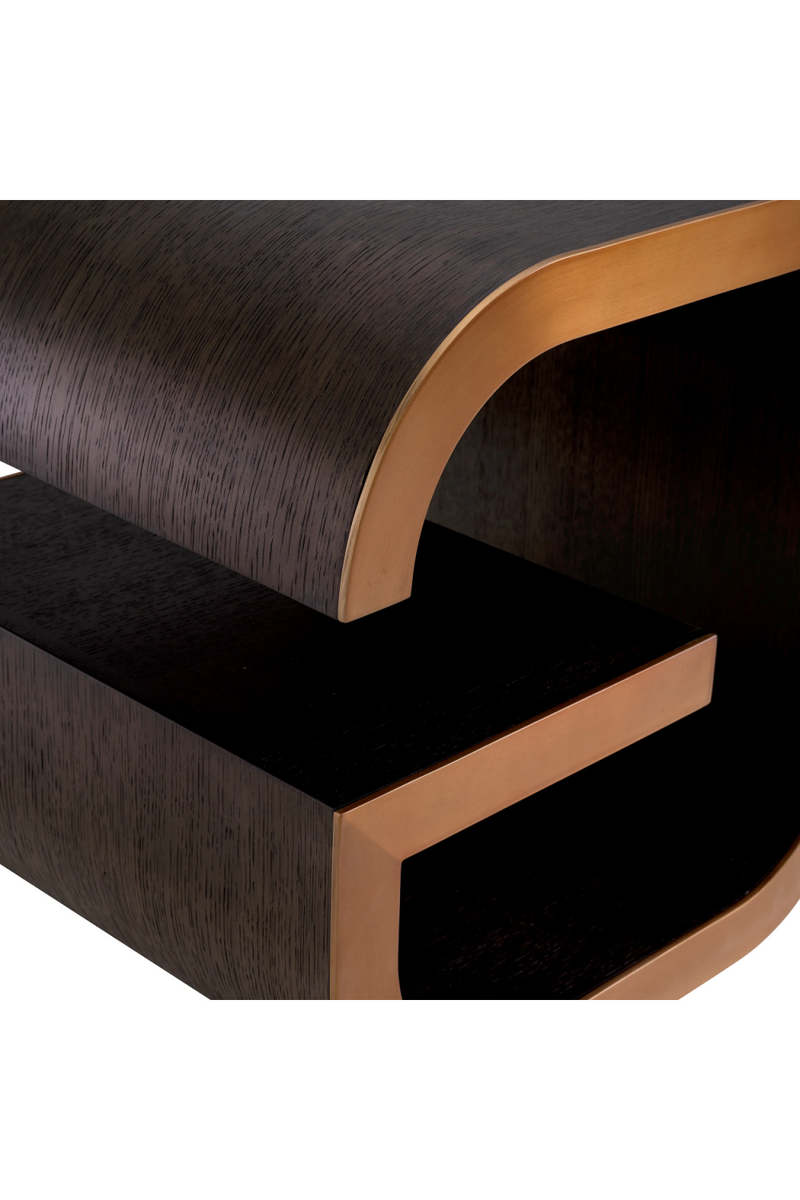 Brown Oak Modern Side Table | Eichholtz Galan | Eichholtzmiami.com