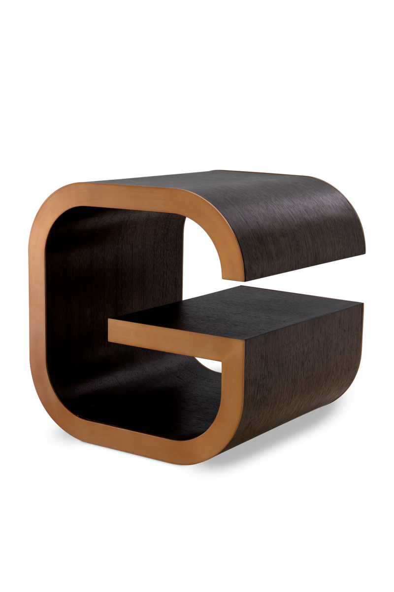 Brown Oak Modern Side Table | Eichholtz Galan | Eichholtzmiami.com