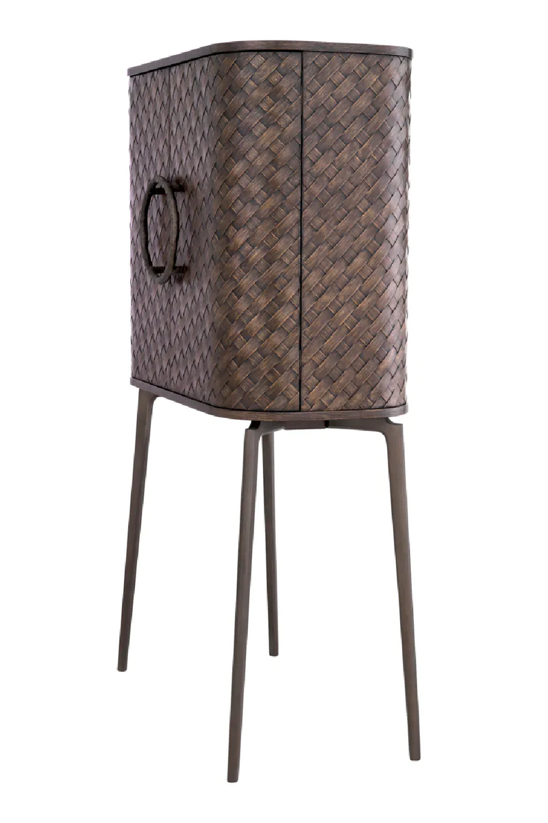 Woven Oak Wine Cabinet | Eichholtz Nilsson | Eichholtzmiami.com