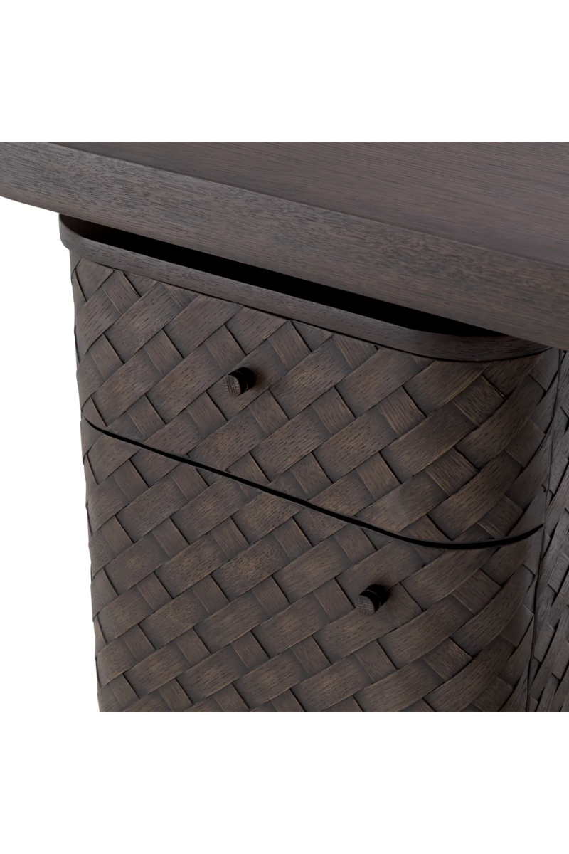 Woven Oak Desk | Eichholtz Fiji | Eichholtzmiami.com