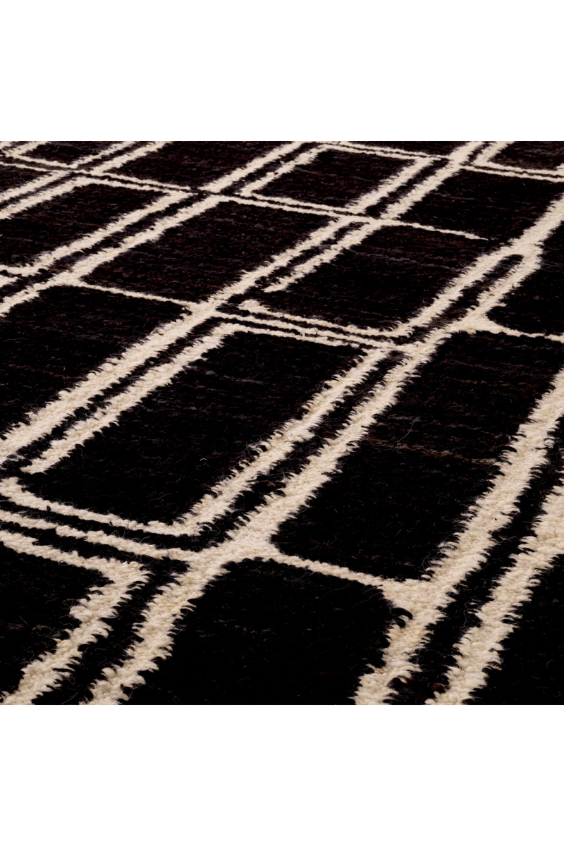 Geometric Patterned Wool Carpet | Eichholtz Vava | Eichholtzmiami.com