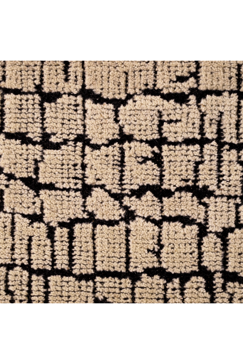 Black Patterned Wool Carpet | Eichholtz Nirvana | Eichholtzmiami.com