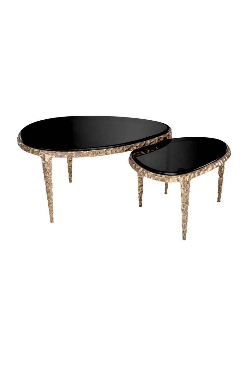 Textured Brass Nesting Side Tables (2) | Eichholtz Livana | Eichholtzmiami.com
