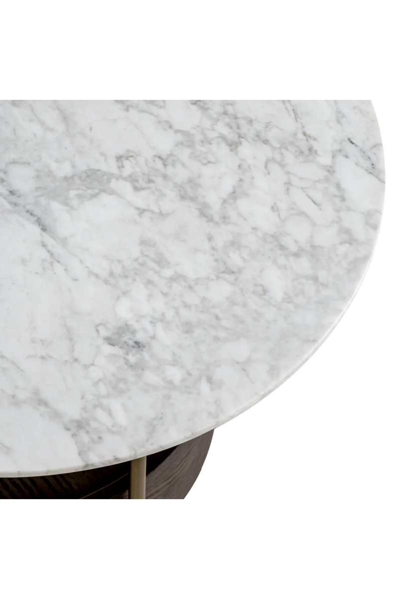 White Marble Modern Side Table | Eichholtz Faye | Eichholtzmiami.com