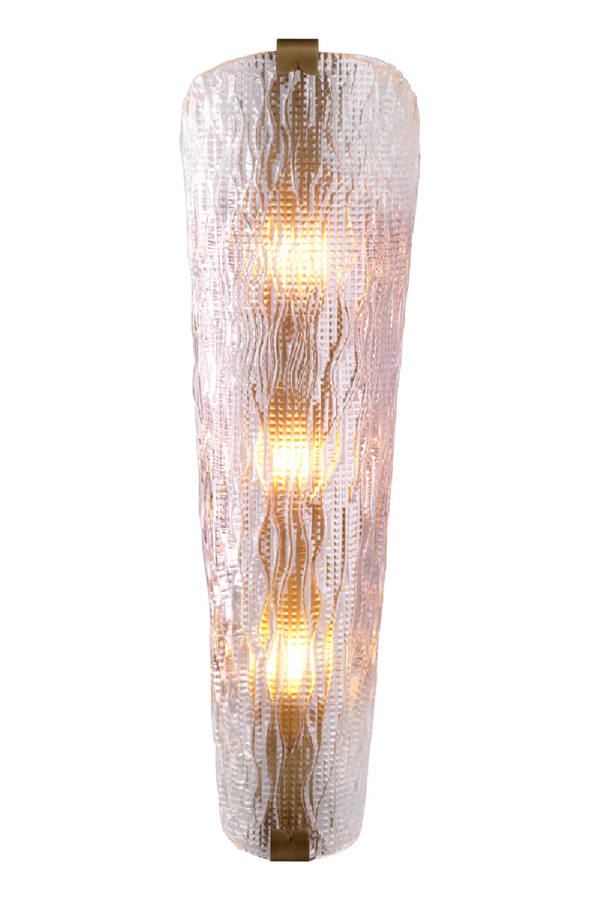 Carved Glass Wall Lamp | Eichholtz Todd | Eichholtzmiami.com