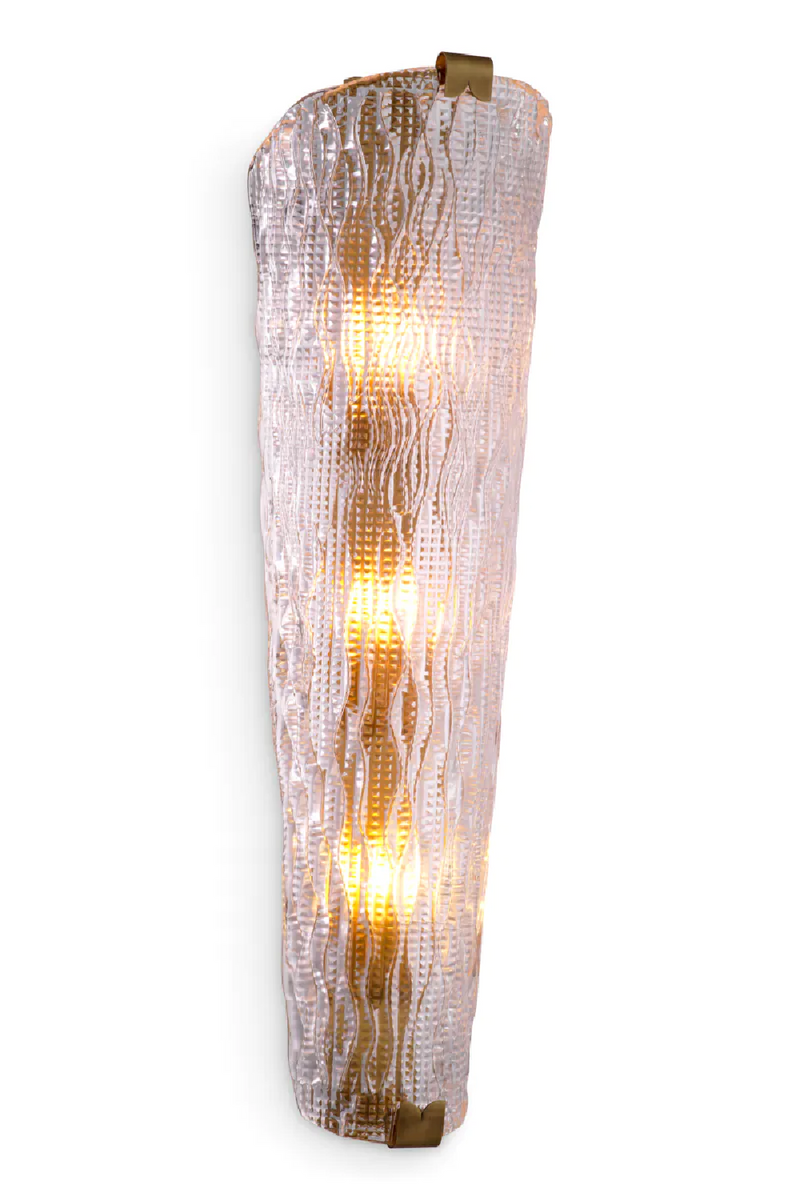 Carved Glass Wall Lamp | Eichholtz Todd | Eichholtzmiami.com