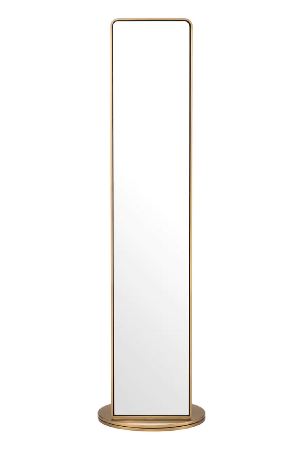 Rotating Floor Mirror with Coatrack | Eichholtz Novo | Eichholtzmiami.com