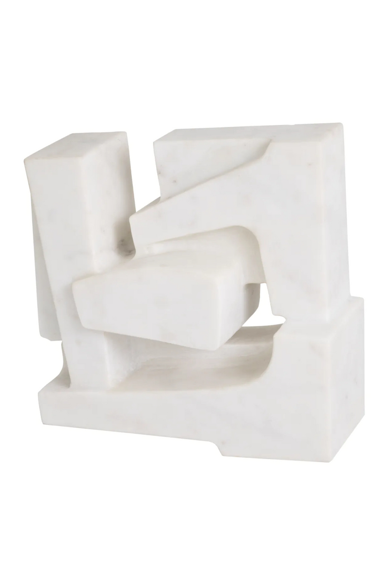 White Marble Abstract Deco Object | Eichholtz Talmont | Eichholtzmiami.com