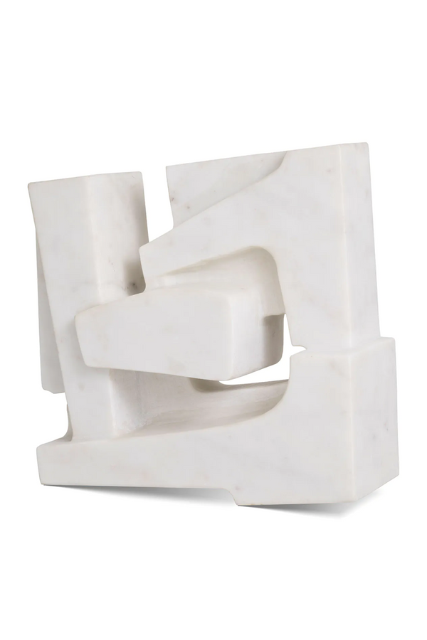 White Marble Abstract Deco Object | Eichholtz Talmont | Eichholtzmiami.com