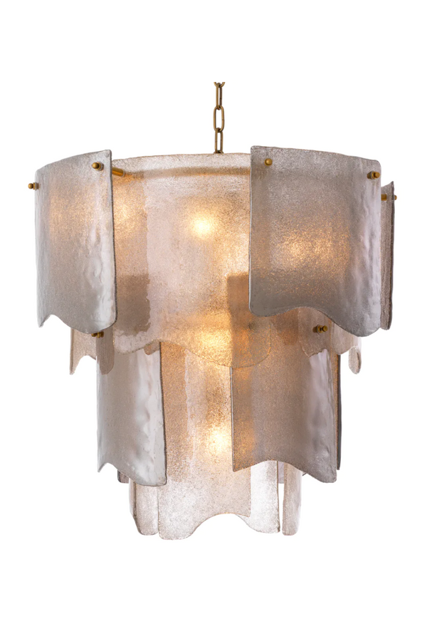 Tiered Glass Modern Chandelier | Eichholtz Asinara | Eichholtzmiami.com