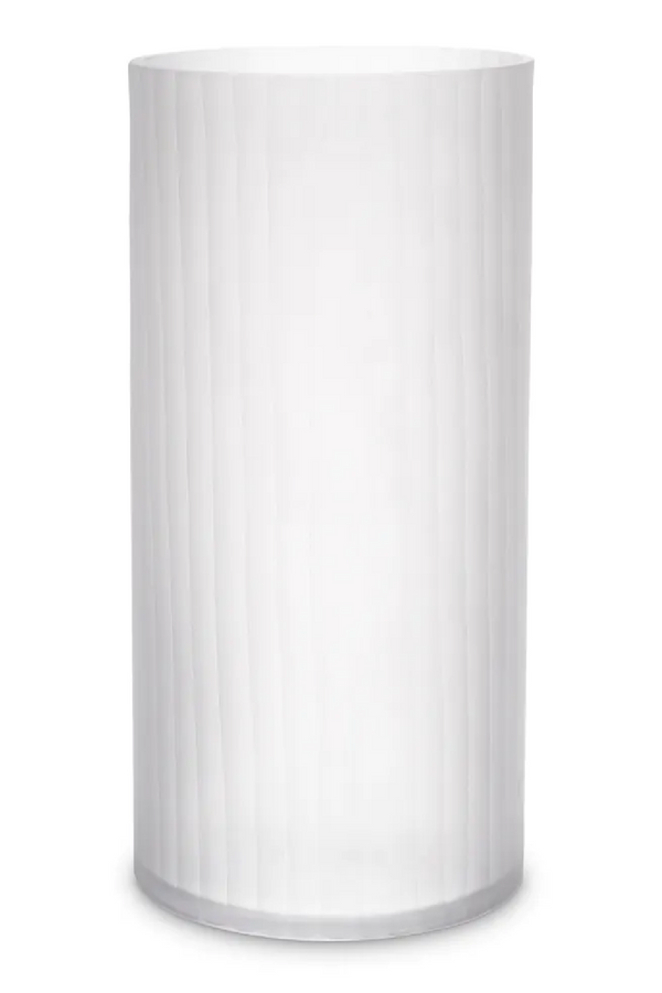 White Frosted Glass Vase | Eichholtz Haight | Eichholtzmiami.com