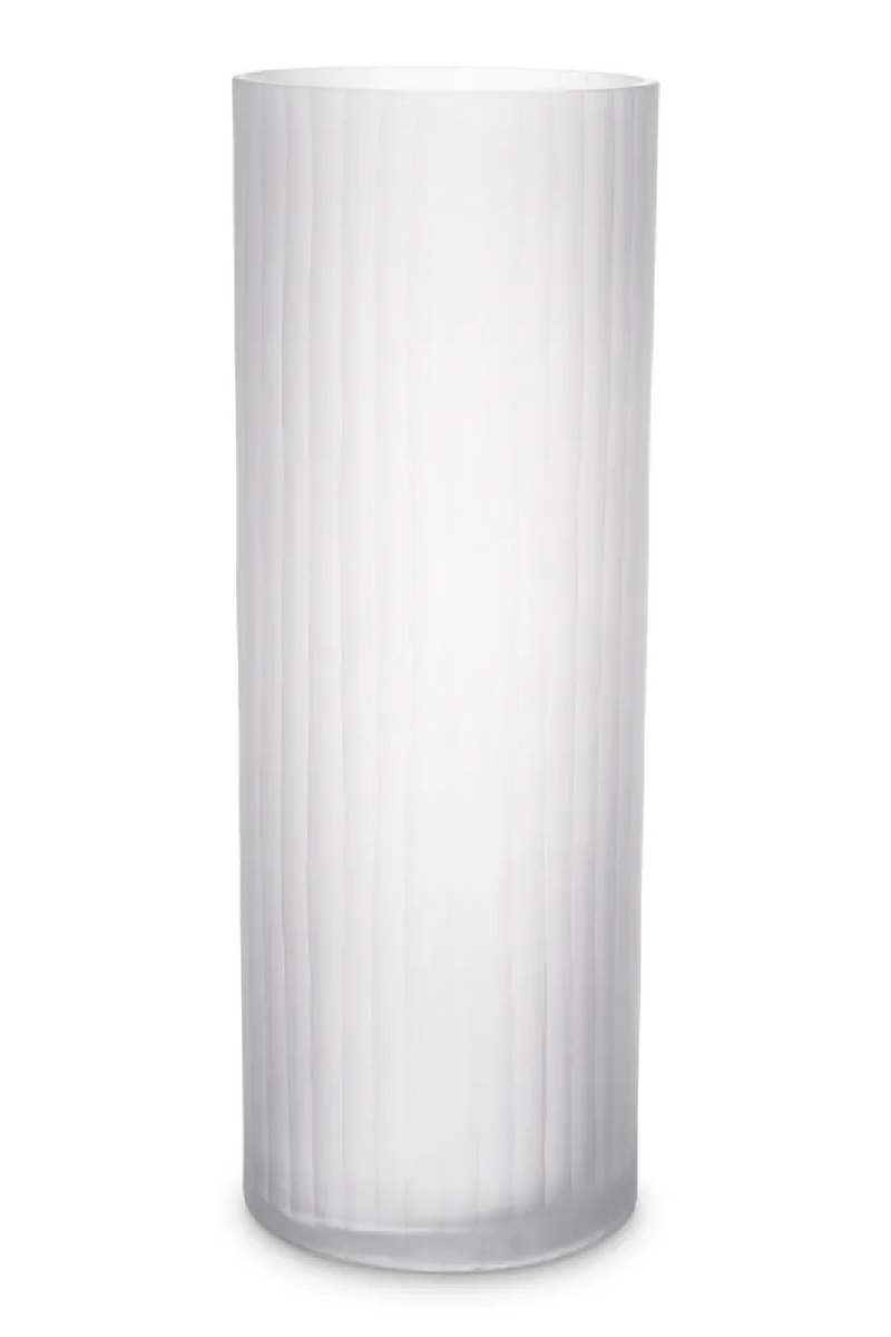 White Frosted Glass Vase | Eichholtz Haight | Eichholtzmiami.com