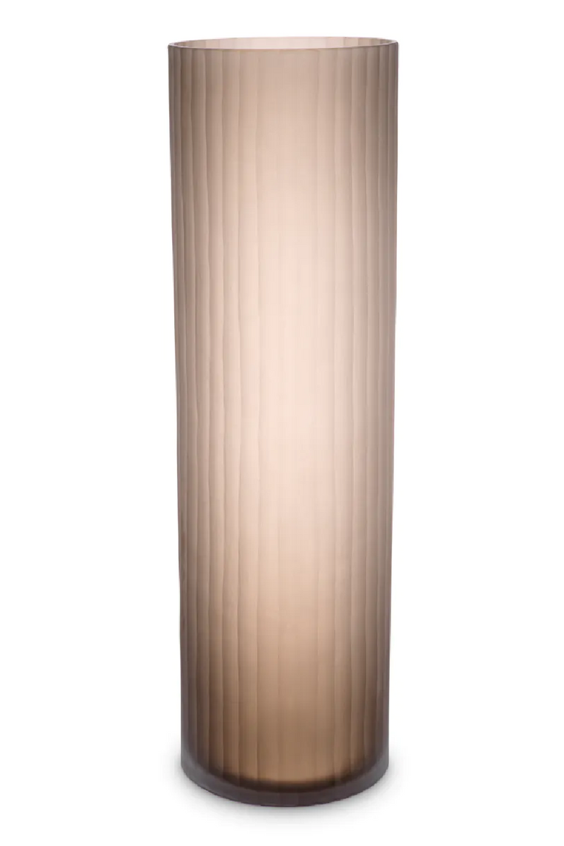 Brown Frosted Glass Vase | Eichholtz Haight | Eichholtzmiami.com