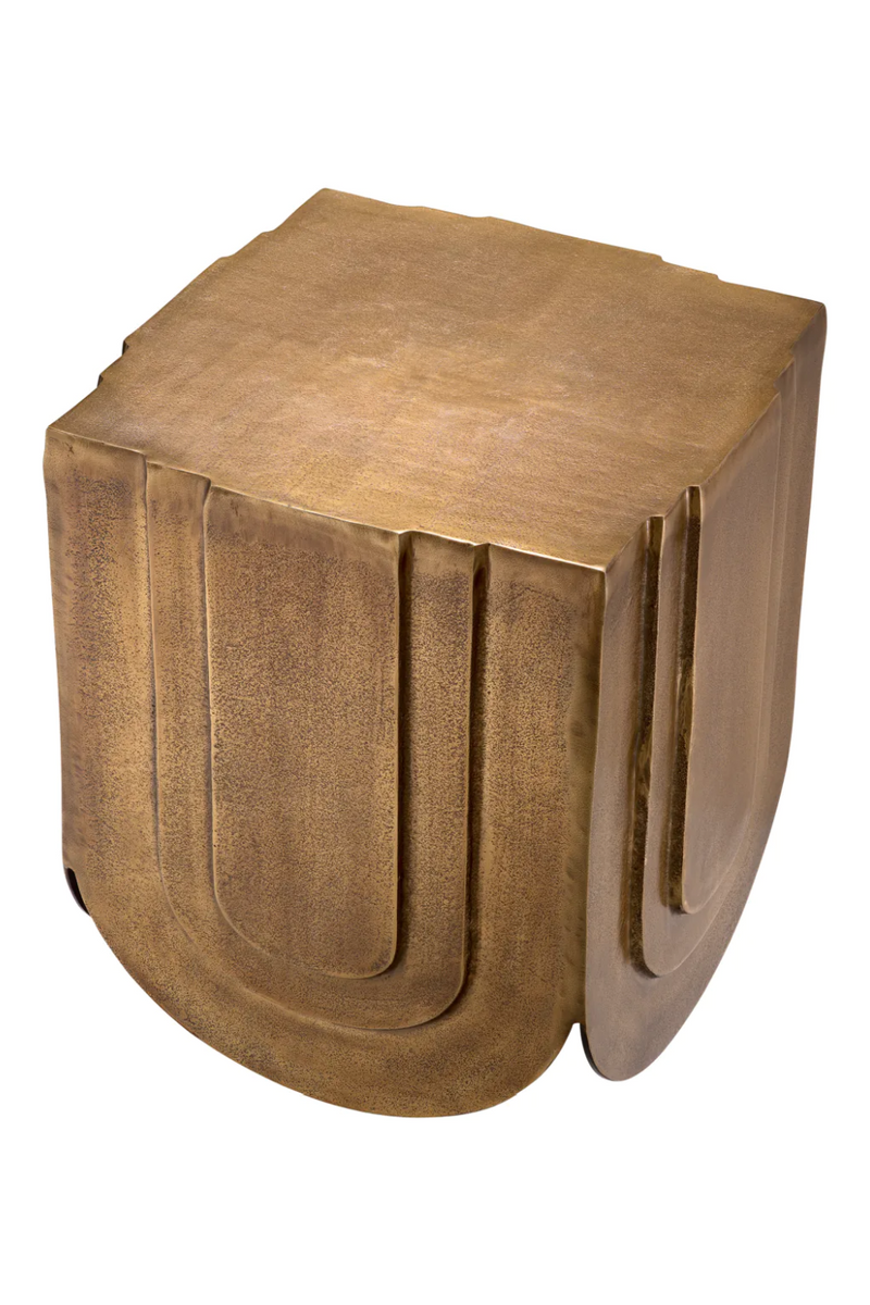 Antique Brass Square Side Table | Eichholtz Gubbio | Eichholtzmiami.com