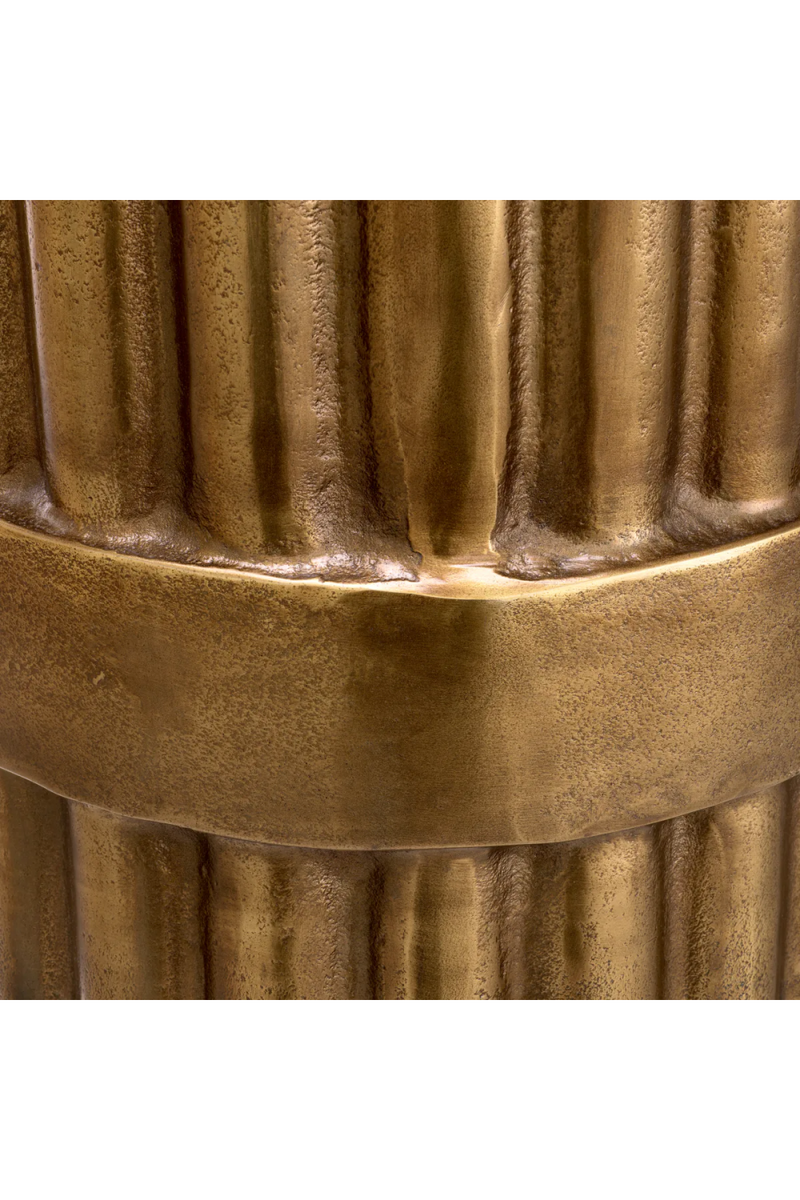 Antique Brass Fluted Side Table | Eichholtz Padua | Eichholtzmiami.com