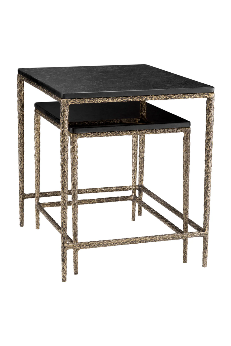 Black Granite Nesting Coffee Tables (2) | Eichholtz Ferndale | Eichholtzmiami.com