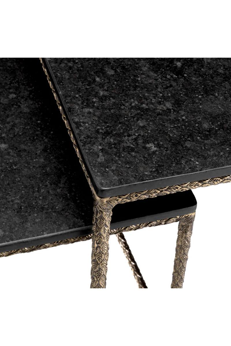 Black Granite Nesting Coffee Tables (2) | Eichholtz Ferndale | Eichholtzmiami.com