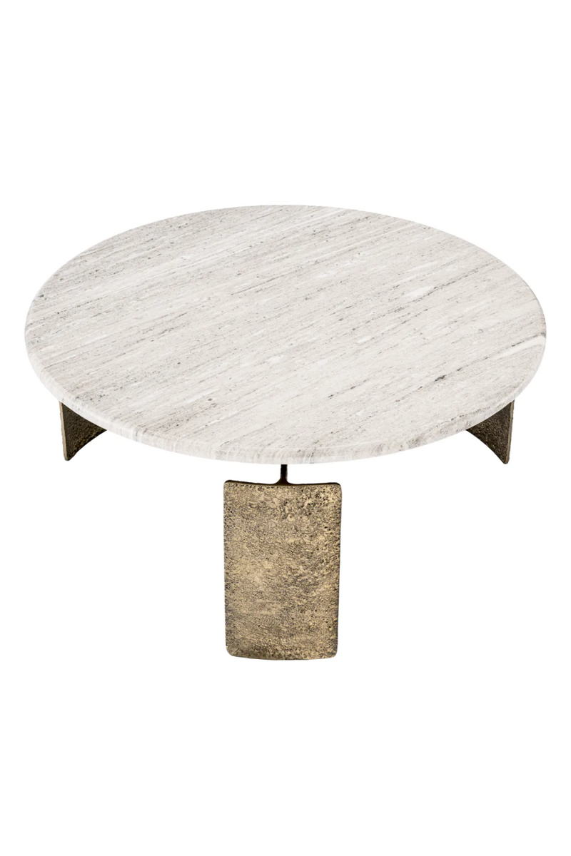 Round Beige Marble Coffee Table | Eichholtz Bodega | Eichholtzmiami.com