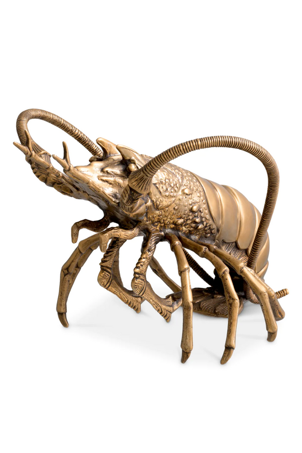 Vintage Brass Sculpture Deco | Eichholtz Lobster | Eichholtzmiami.com