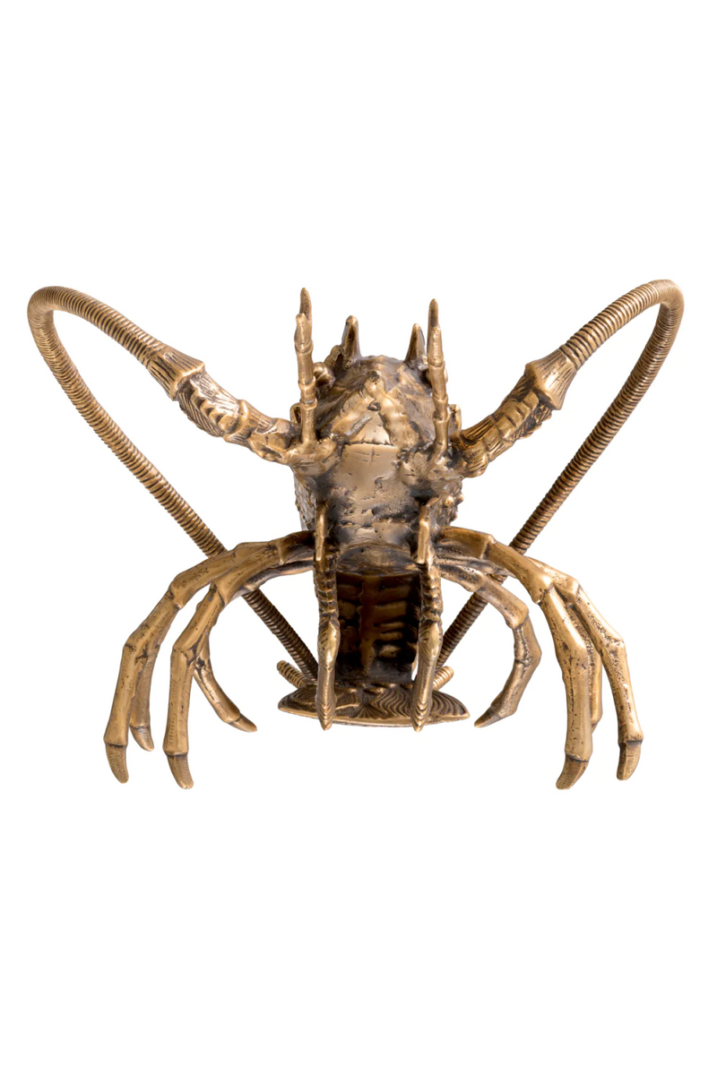 Vintage Brass Sculpture Deco | Eichholtz Lobster | Eichholtzmiami.com