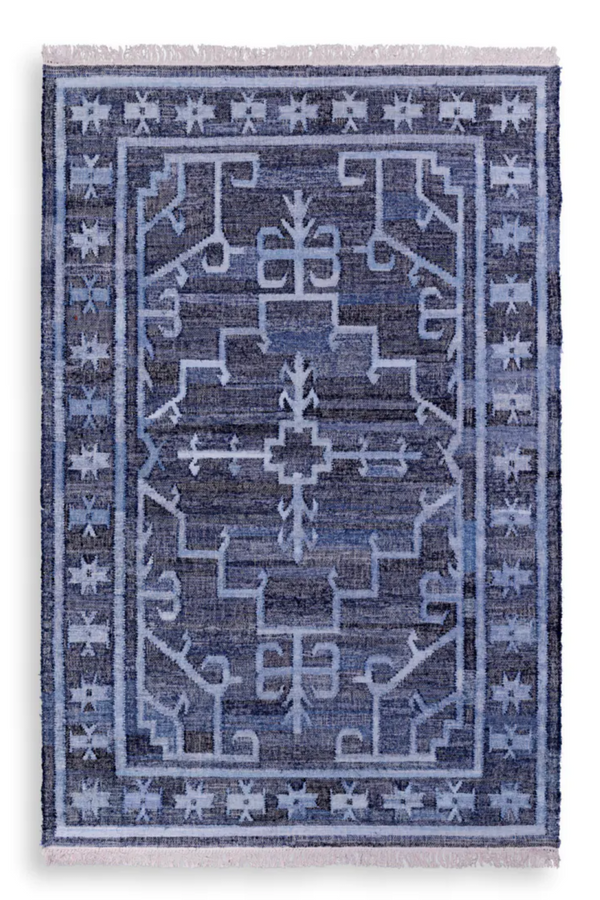 Hand-woven Denim Carpet | Eichholtz Palmaria | Eichholtzmiami.com