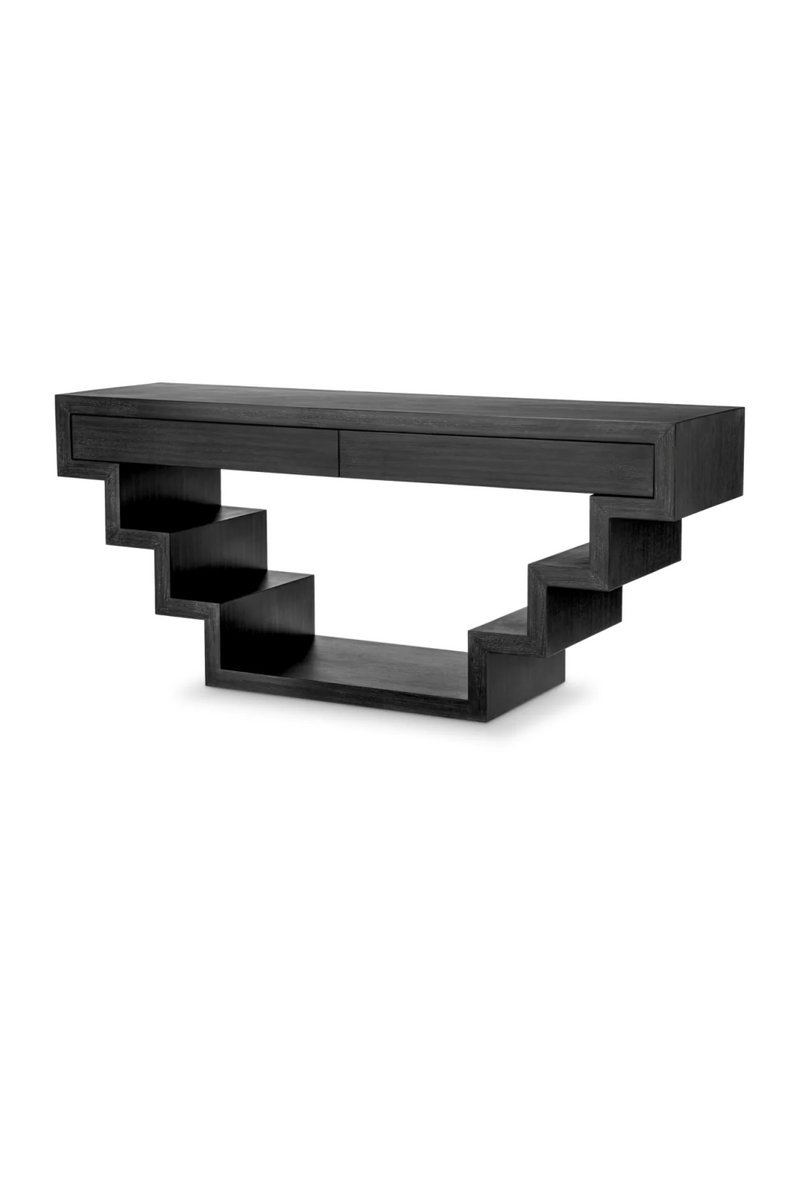 Oak Geometrical Console Table | Eichholtz Rialto | Eichholtzmiami.com