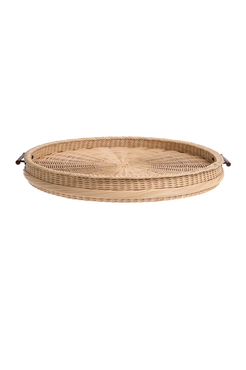 Natural Rattan Round Tray | Eichholtz Vimini | Eichholtzmiami.com