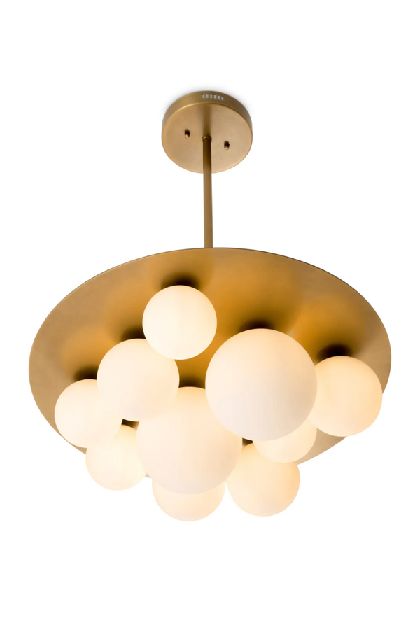 White Glass Globes Chandelier | Eichholtz Orsini | Eichholtzmiami.com