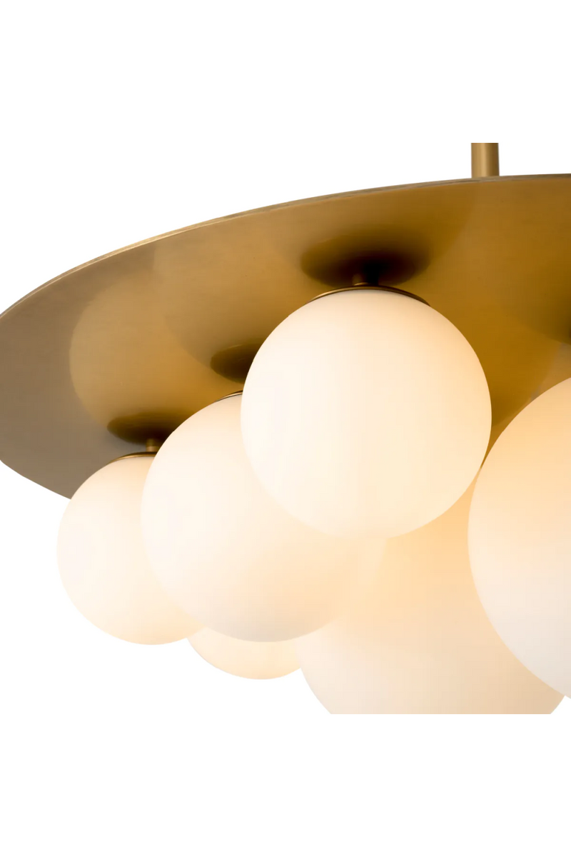 White Glass Globes Chandelier | Eichholtz Orsini | Eichholtzmiami.com