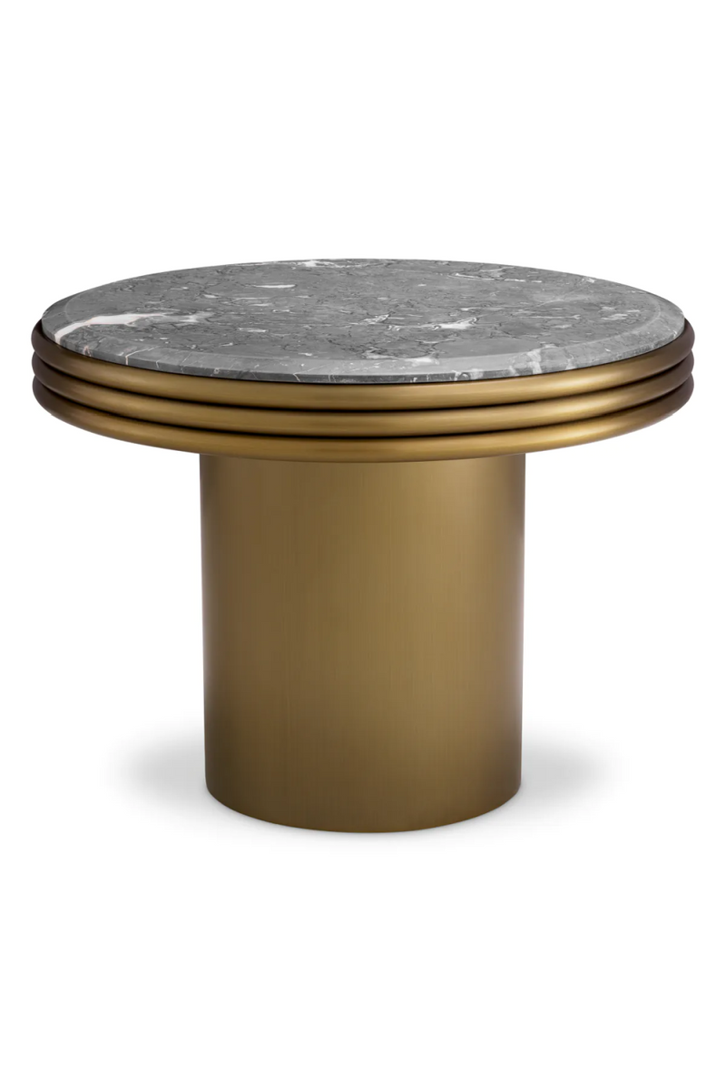Round Gray Marble Side Table | Eichholtz Claremore | Eichholtzmiami.com