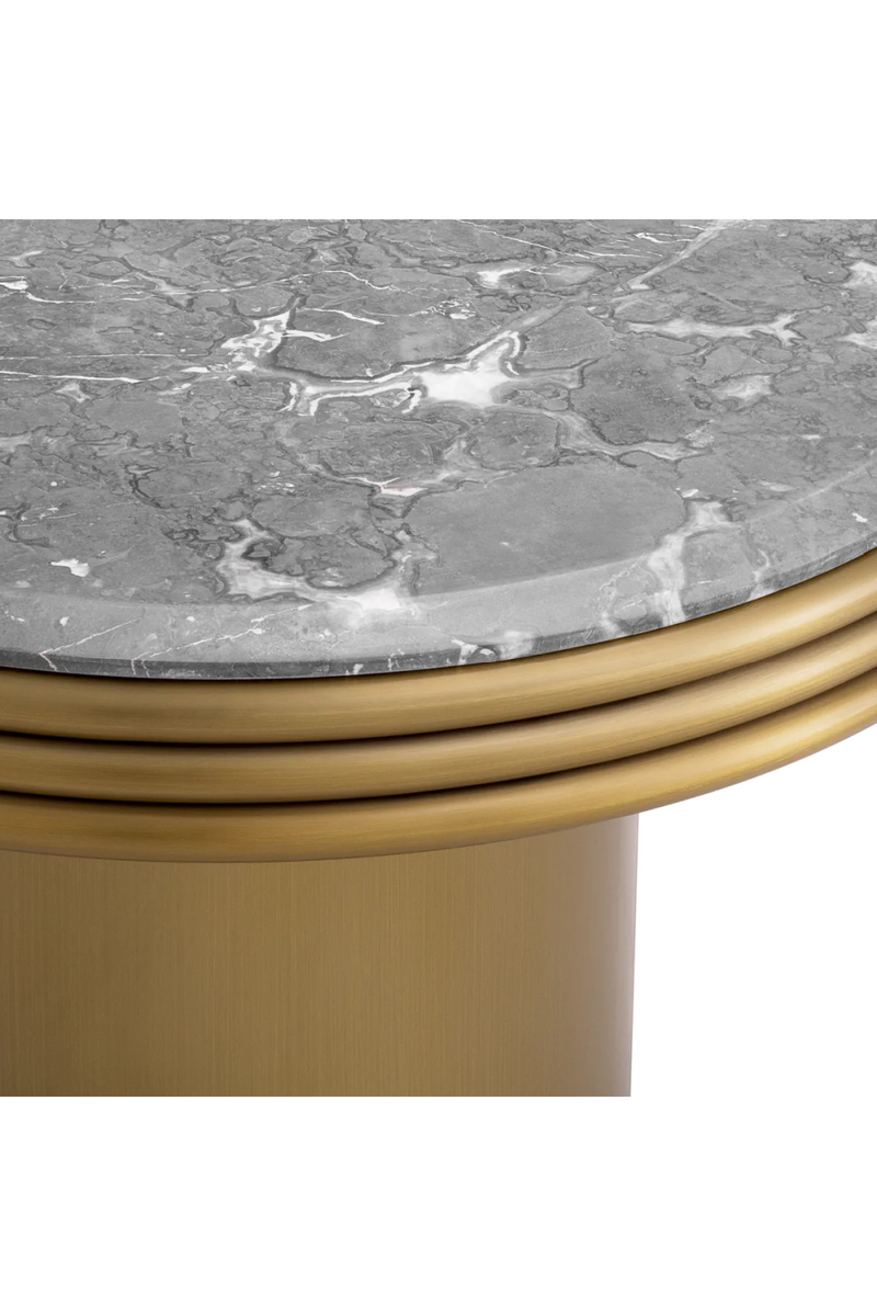 Round Gray Marble Side Table | Eichholtz Claremore | Eichholtzmiami.com
