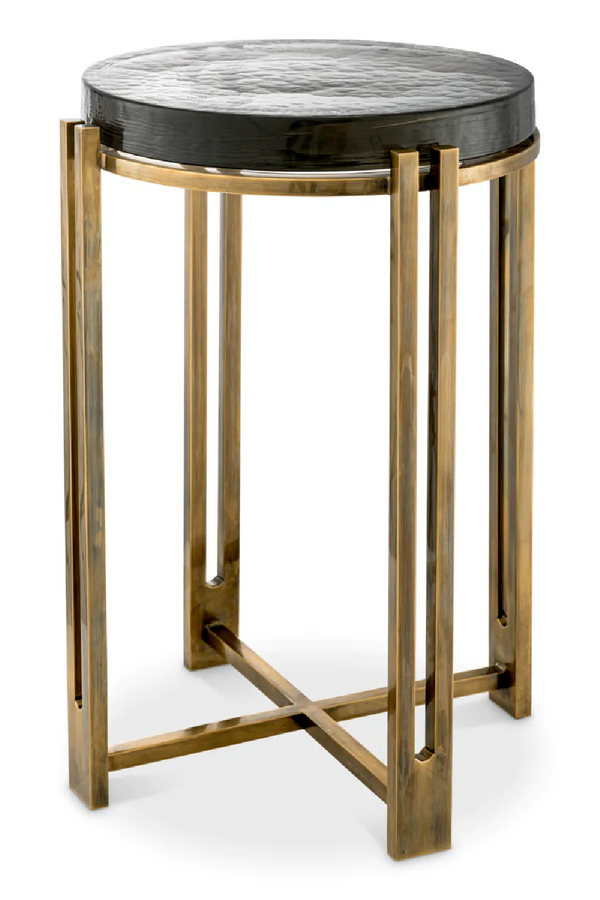 Vintage Glass Side Table | Eichholtz Claremont | Eichholtzmiami.com