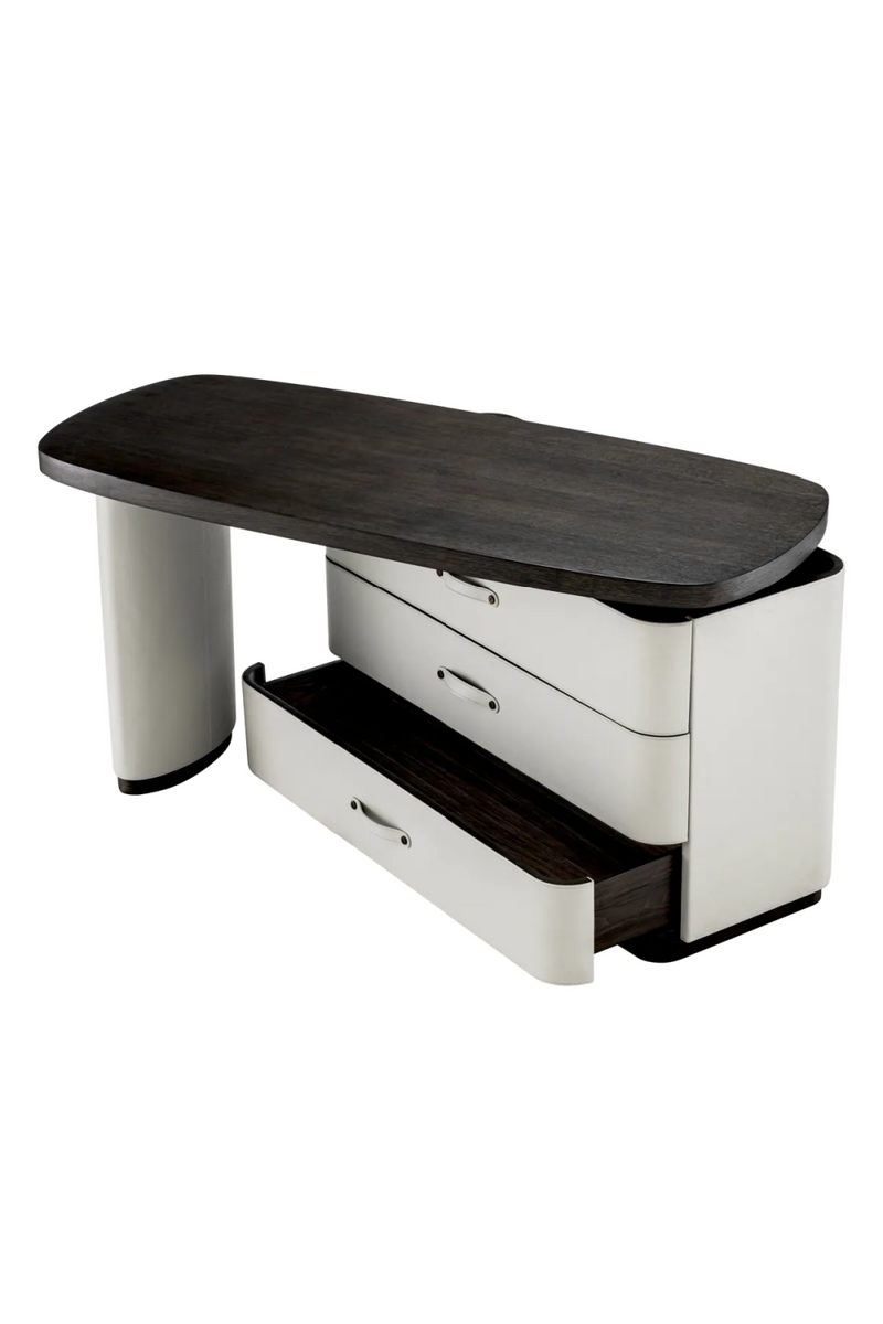 Gray Leather Rotating Desk | Eichholtz Numana | Eichholtzmiami.com