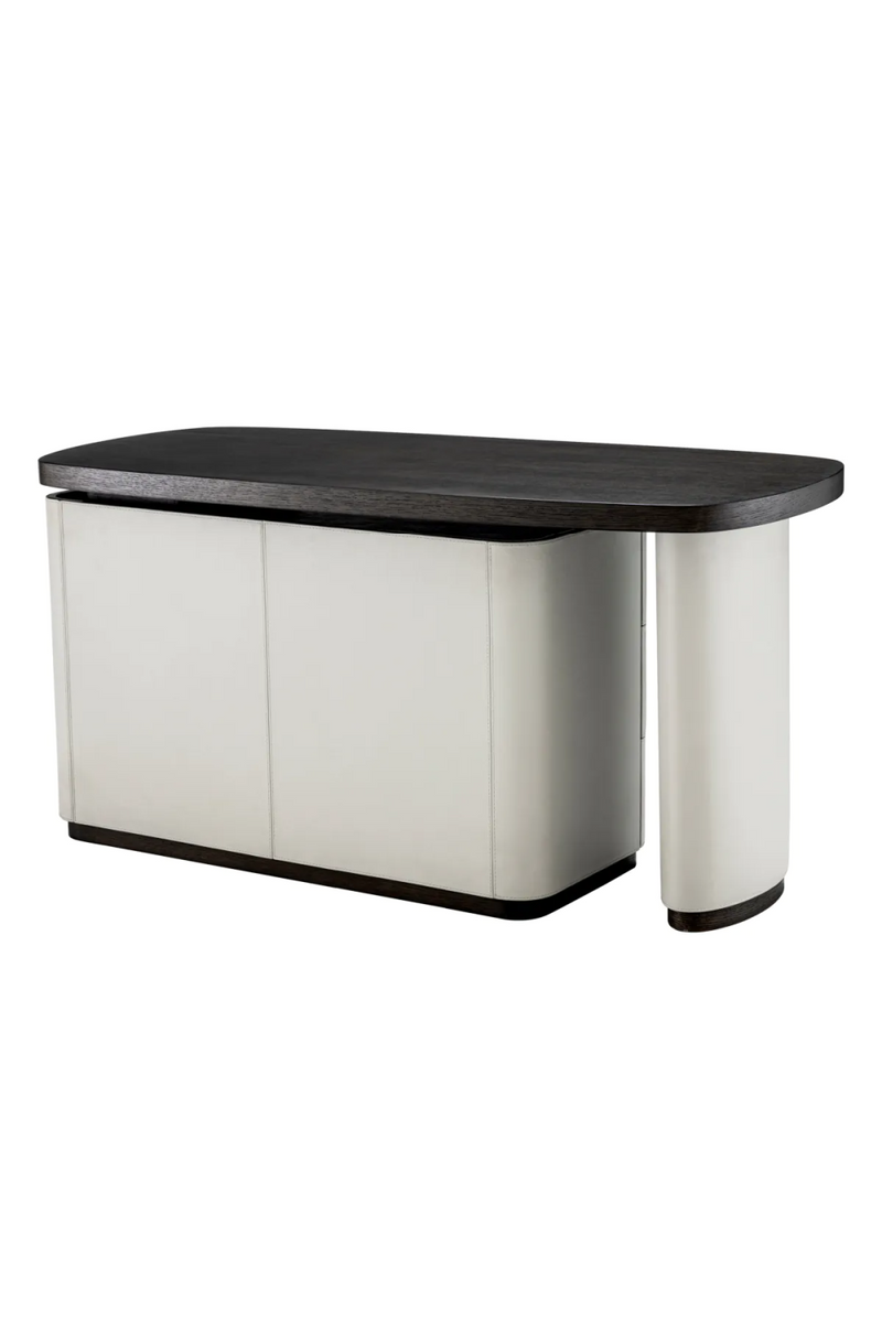 Gray Leather Rotating Desk | Eichholtz Numana | Eichholtzmiami.com