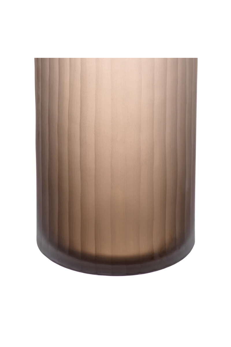 Brown Frosted Glass Vase | Eichholtz Haight | Eichholtzmiami.com