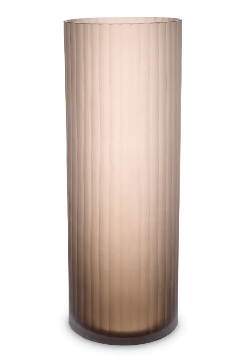 Brown Frosted Glass Vase | Eichholtz Haight | Eichholtzmiami.com