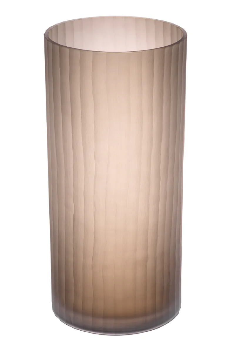 Brown Frosted Glass Vase | Eichholtz Haight | Eichholtzmiami.com