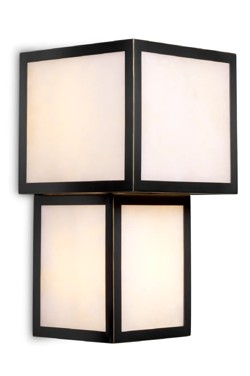 Black Framed Alabaster Wall Lamp | Eichholtz Serchio | Oroa.com