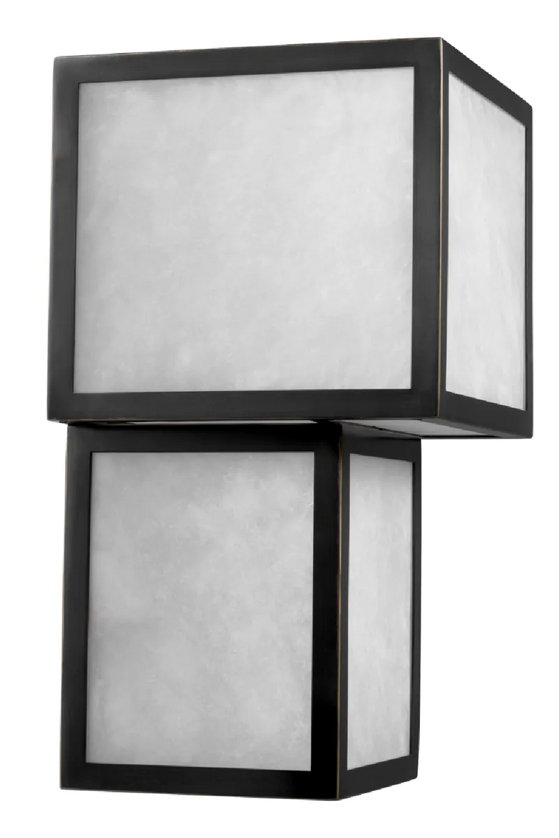 Black Framed Alabaster Wall Lamp | Eichholtz Serchio | Oroa.com