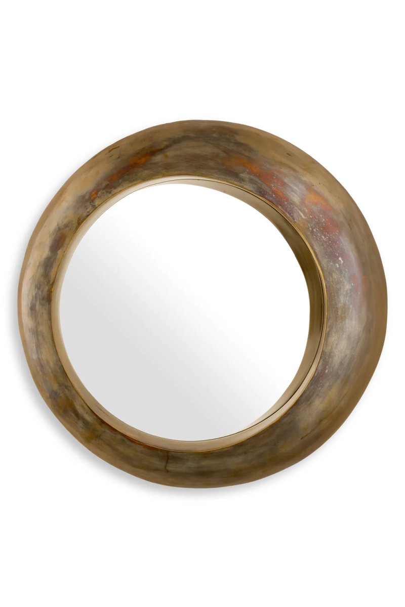 Vintage Brass Round Mirror | Eichholtz Velino | Oroatrade.com