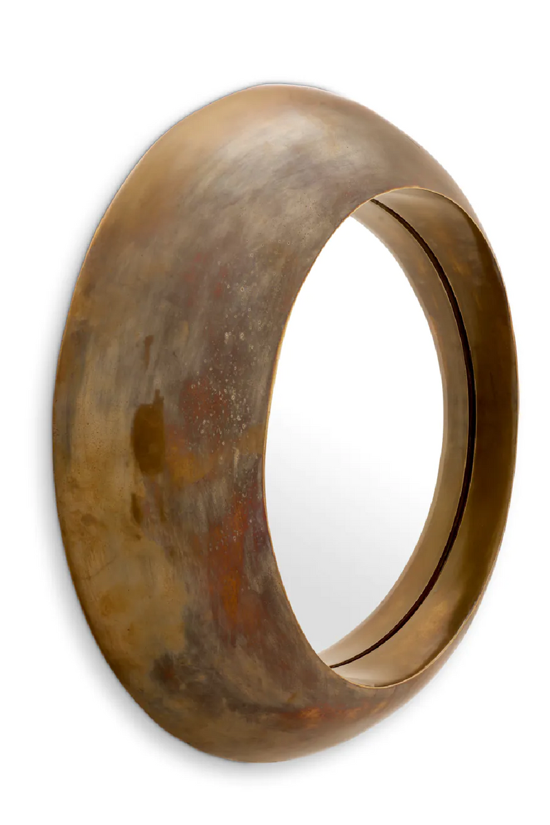 Vintage Brass Round Mirror | Eichholtz Velino | Oroatrade.com