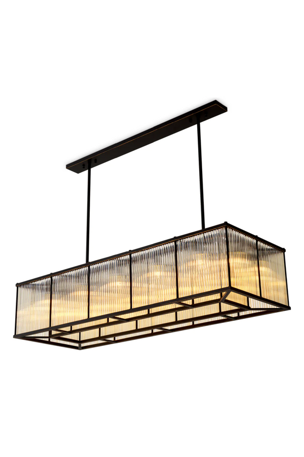 Glass Rods Rectangular Chandelier | Eichholtz Bernardi | Eichholtzmiami.com