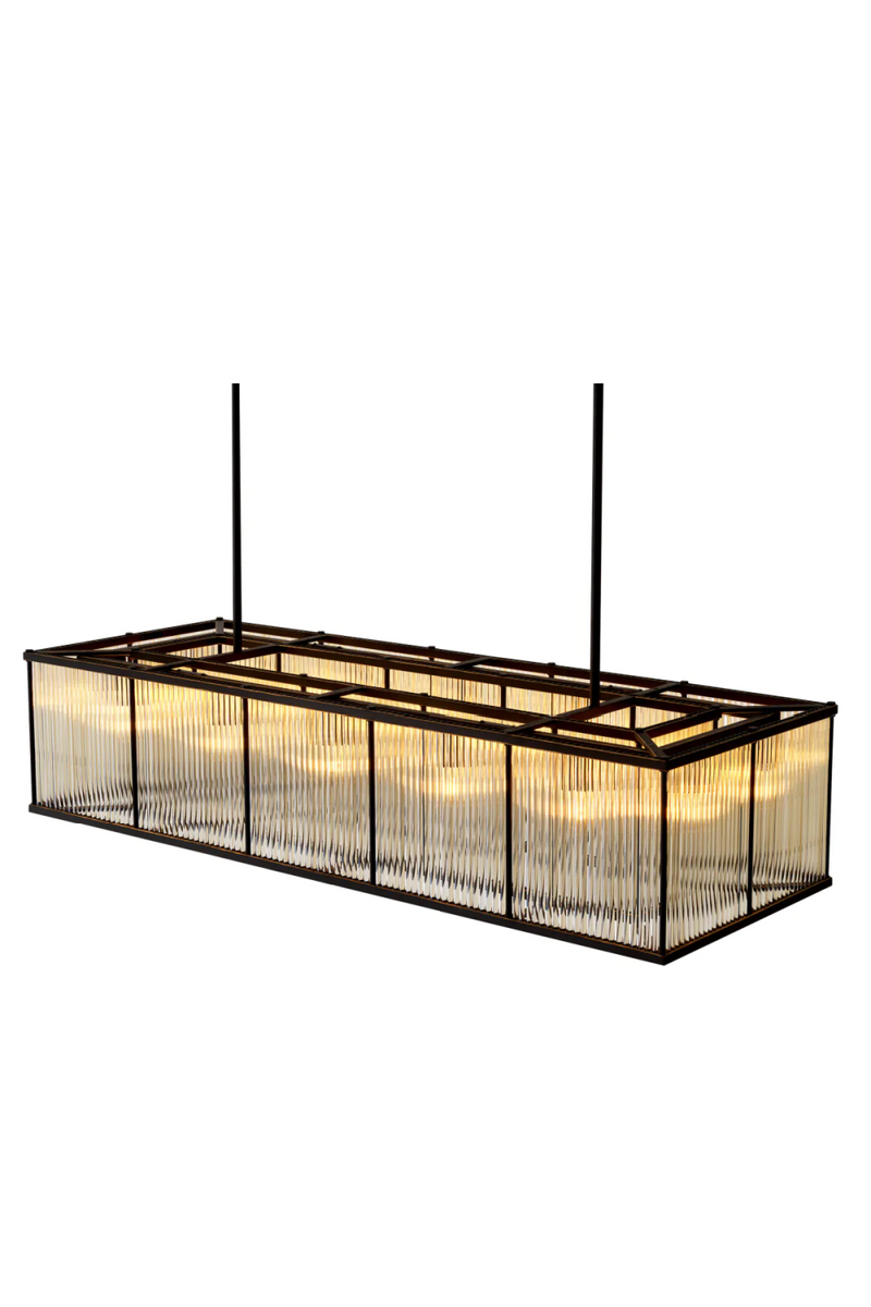 Glass Rods Rectangular Chandelier | Eichholtz Bernardi | Eichholtzmiami.com