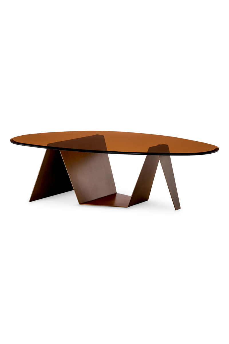 Oval Brown Glass Coffee Table | Eichholtz Lavello | Eichholtzmiami.com
