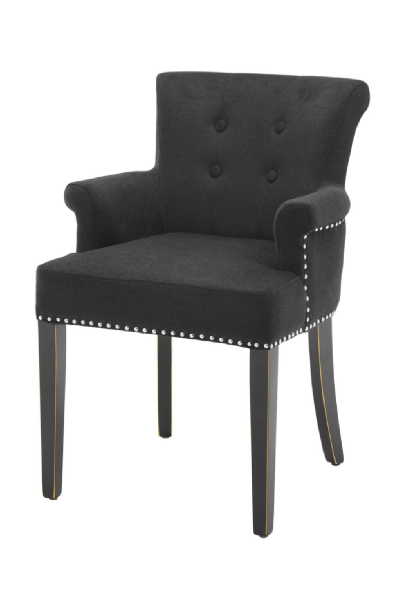 Black Cashmere Dining Wingchair | Eichholtz Key Largo | Eichholtzmiami.com