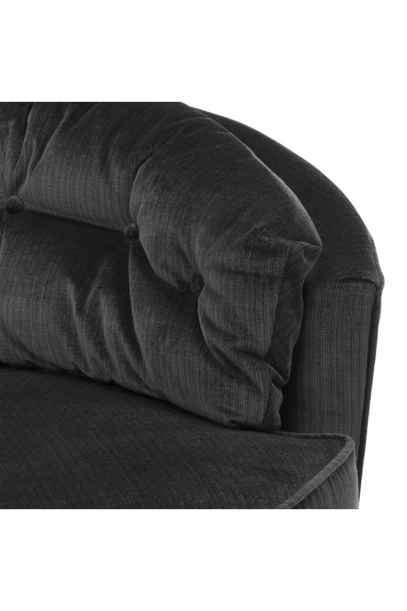 Black Velvet Swivel Chair | Eichholtz Recla | Eichholtzmiami.com