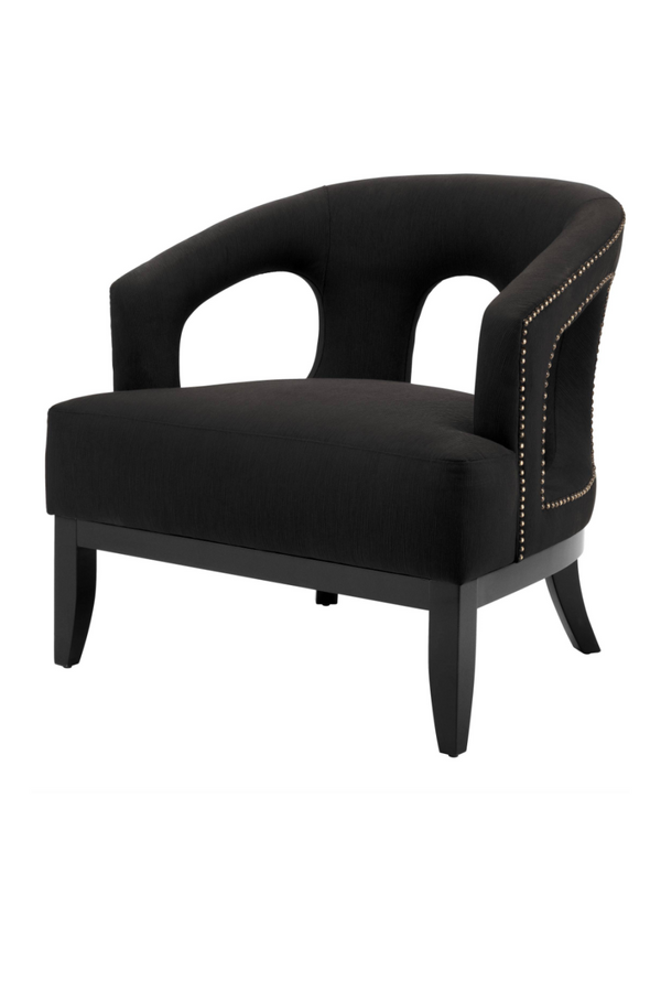 Studded Black Accent Chair | Eichholtz Adam | Eichholtzmiami.com